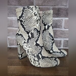 Aldo Call it Spring Snake Print Booties- Vegan leather- Women's 8